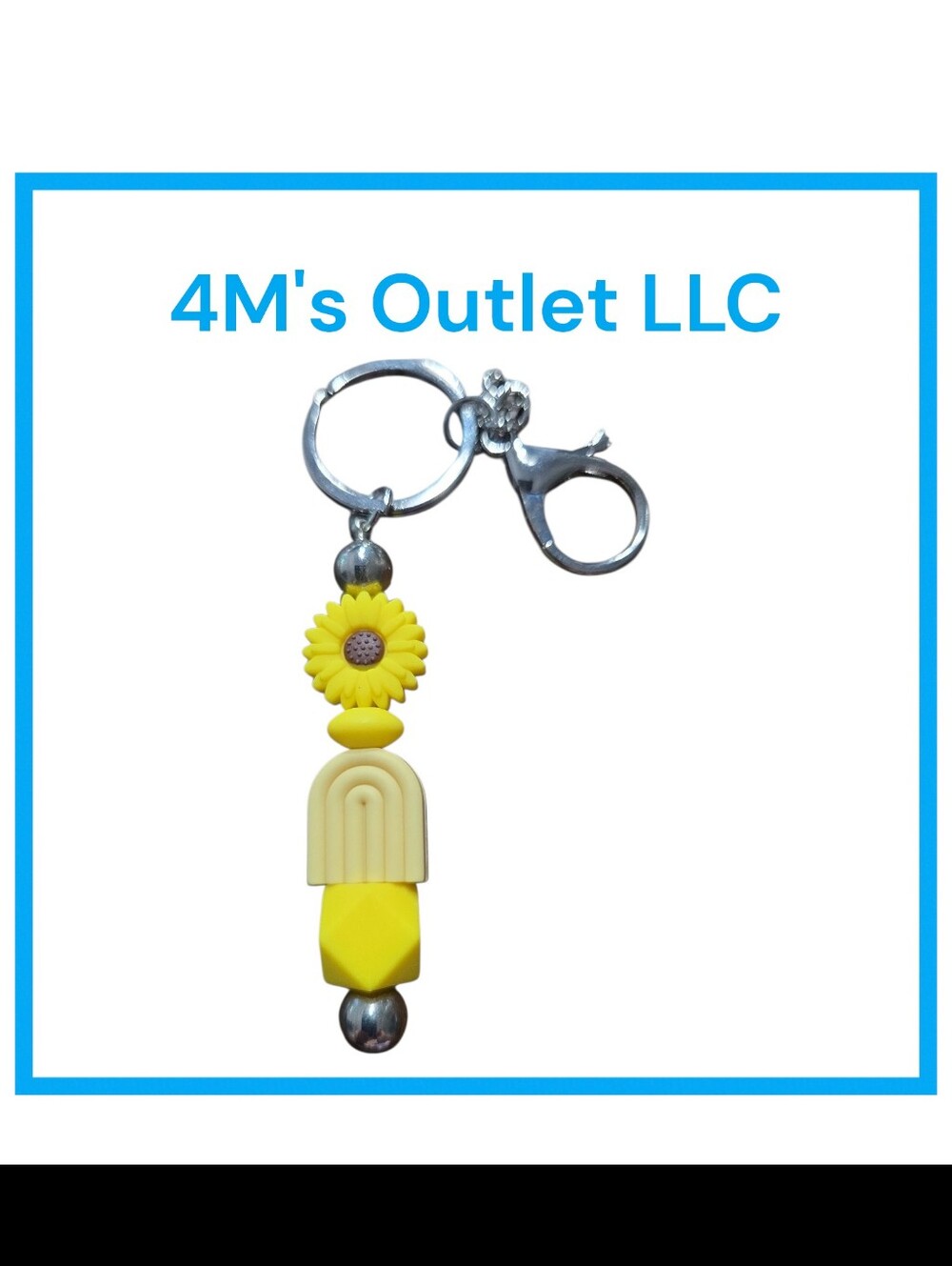 Yellow Sunflower Key Chain
